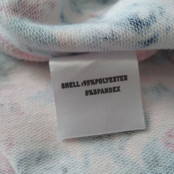 Tomsware Pink and Blue Floral Print Mini Length Fit & Flare Dress Juniors Medium - Picture 4 of 12